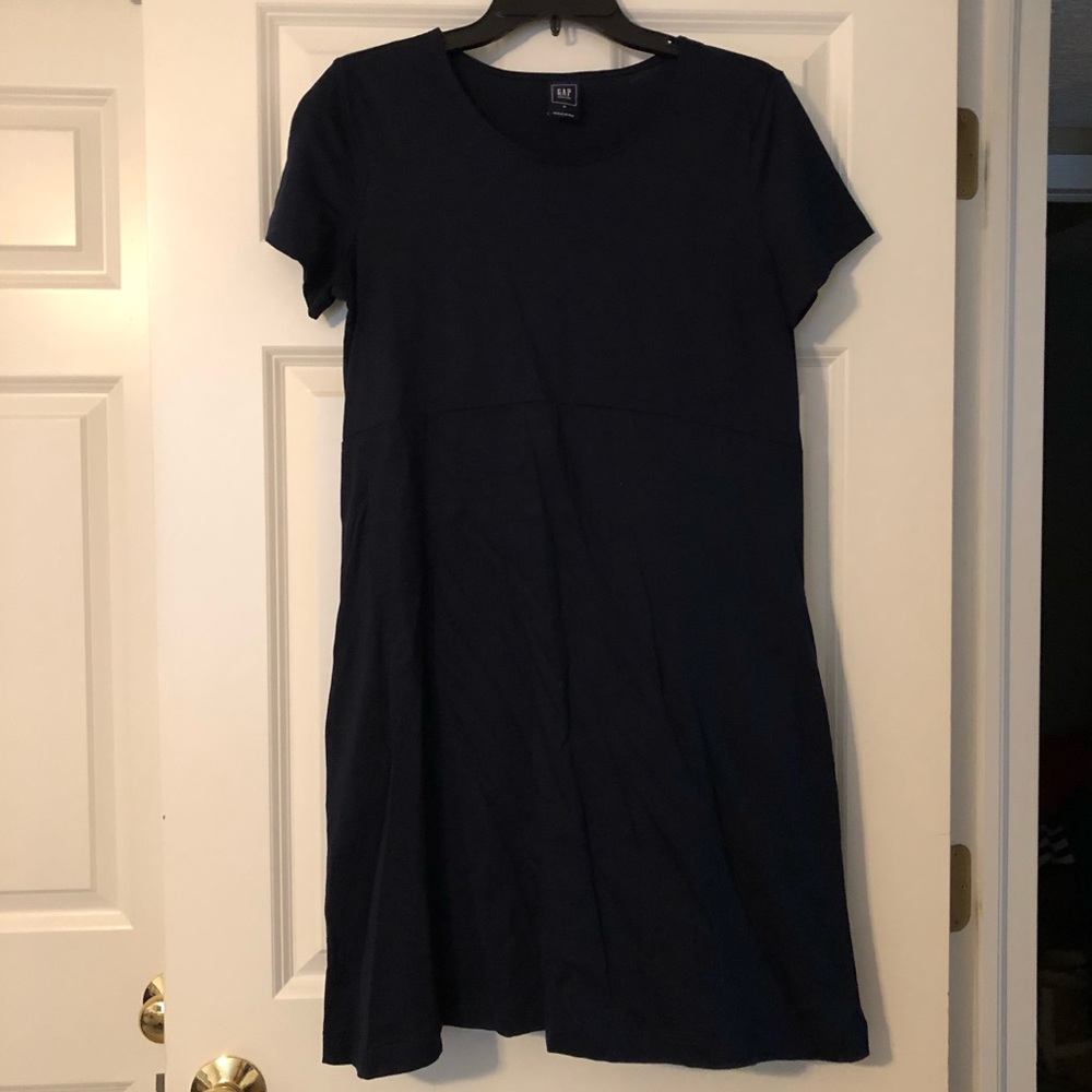 Navy T-Shirt Maternity Dress